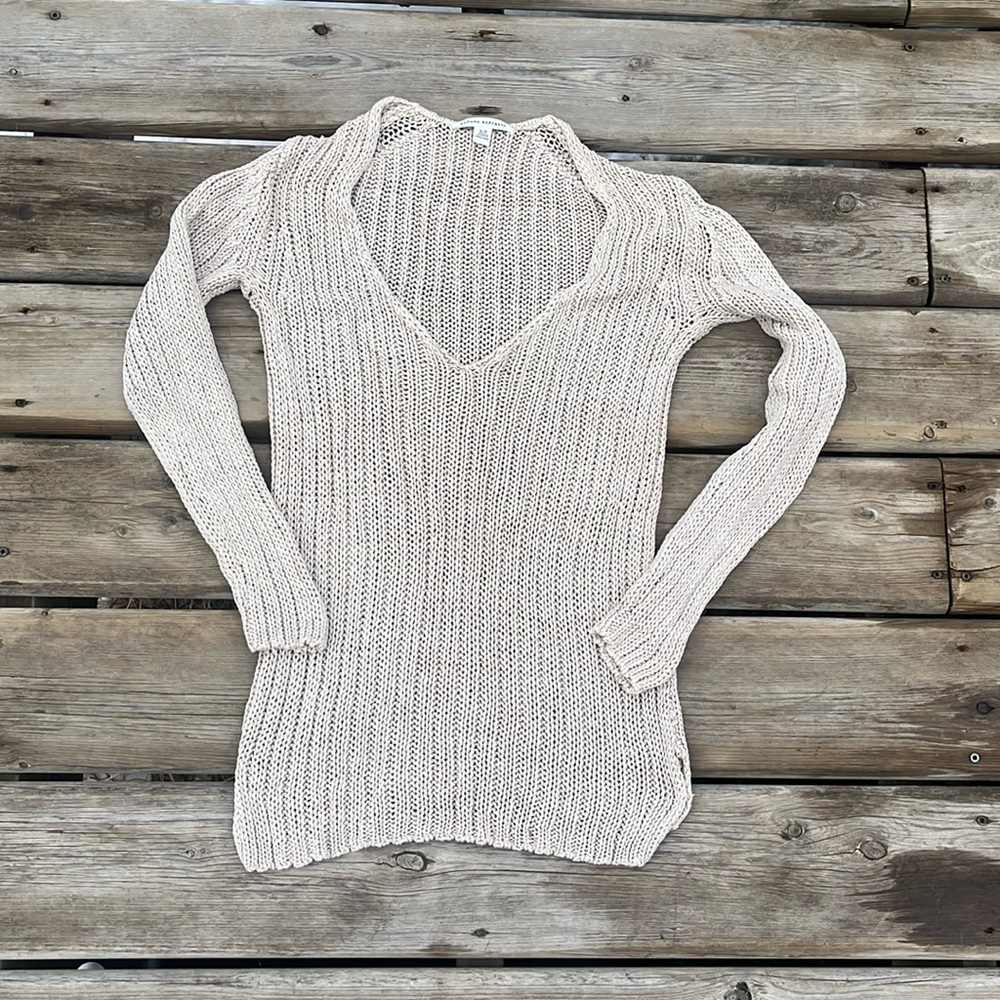 Banana Republic Vee Neck Sweater Cotton